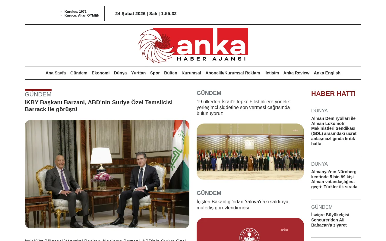ankahaber.net web sitesi ekran görüntüsü - Haber - DA 37