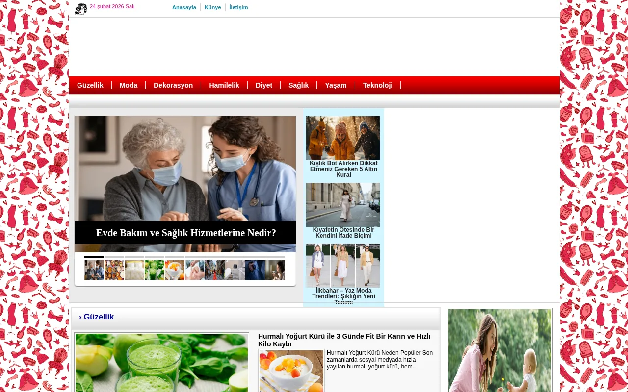 anneyasam.com web sitesi ekran görüntüsü - DA 25