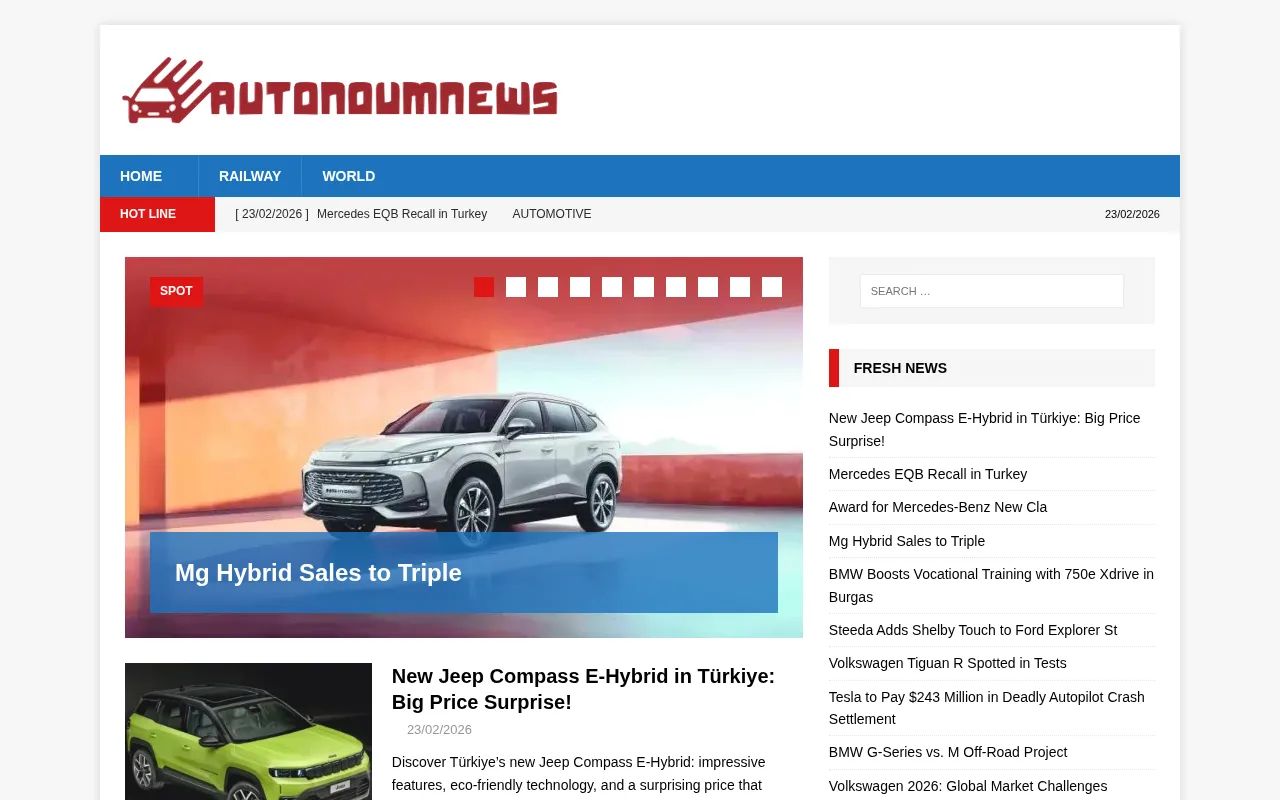 autonoumnews.com web sitesi ekran görüntüsü - Haber - DA 17