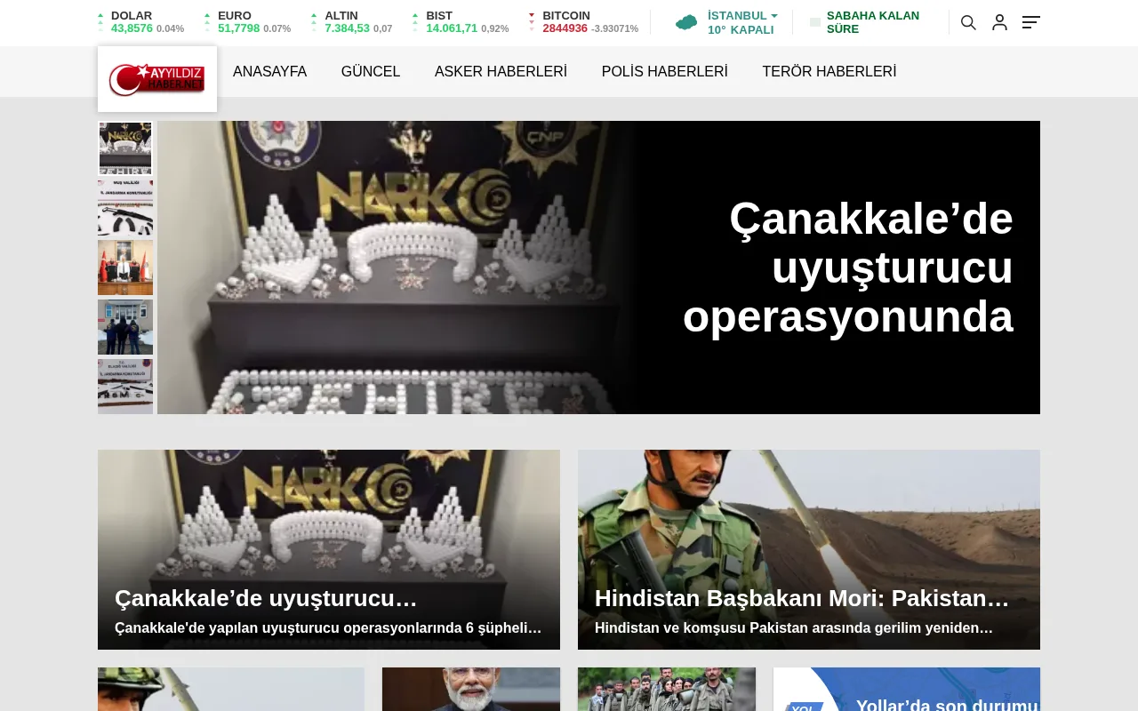 ayyildizhaber.net web sitesi ekran görüntüsü - Haber - DA 20