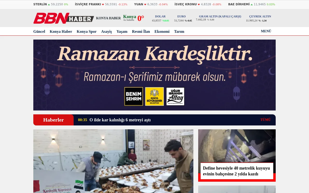 bbnhaber.com.tr web sitesi ekran görüntüsü - Haber