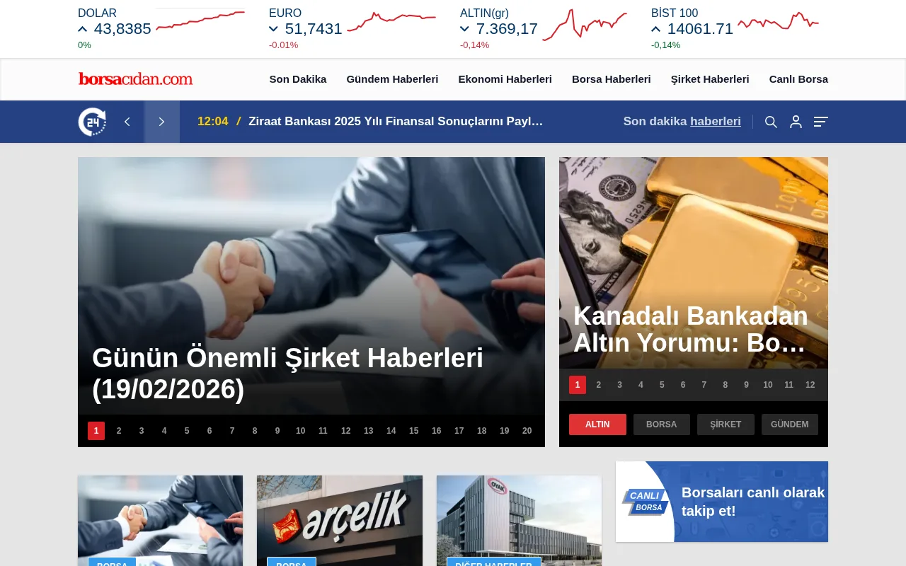 Borsacıdan web sitesi ekran görüntüsü - Finans - DA 54