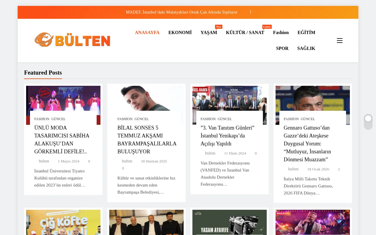 www.bulten.net web sitesi ekran görüntüsü - DA 10