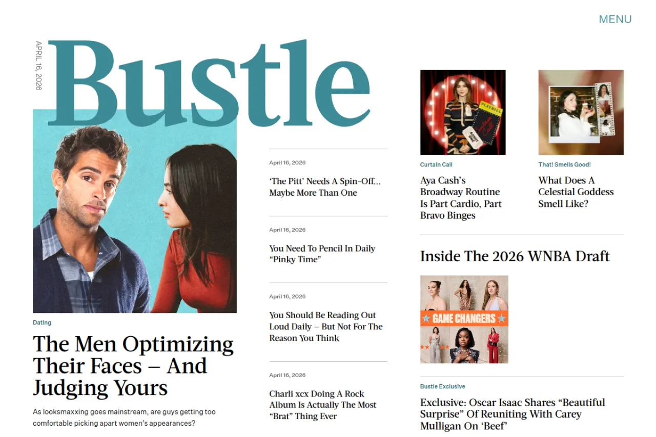 bustle.com web sitesi ekran görüntüsü - Teknoloji - DA 92