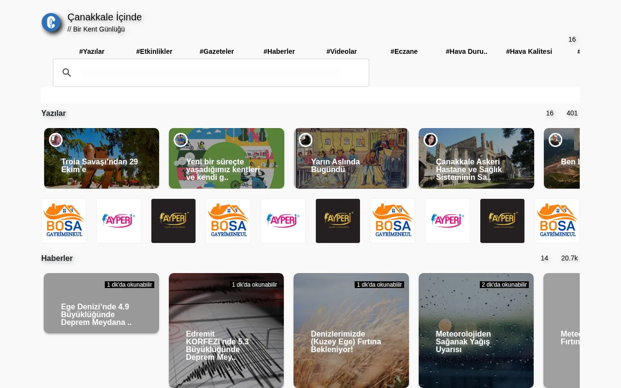 canakkaleicinde.com web sitesi ekran görüntüsü