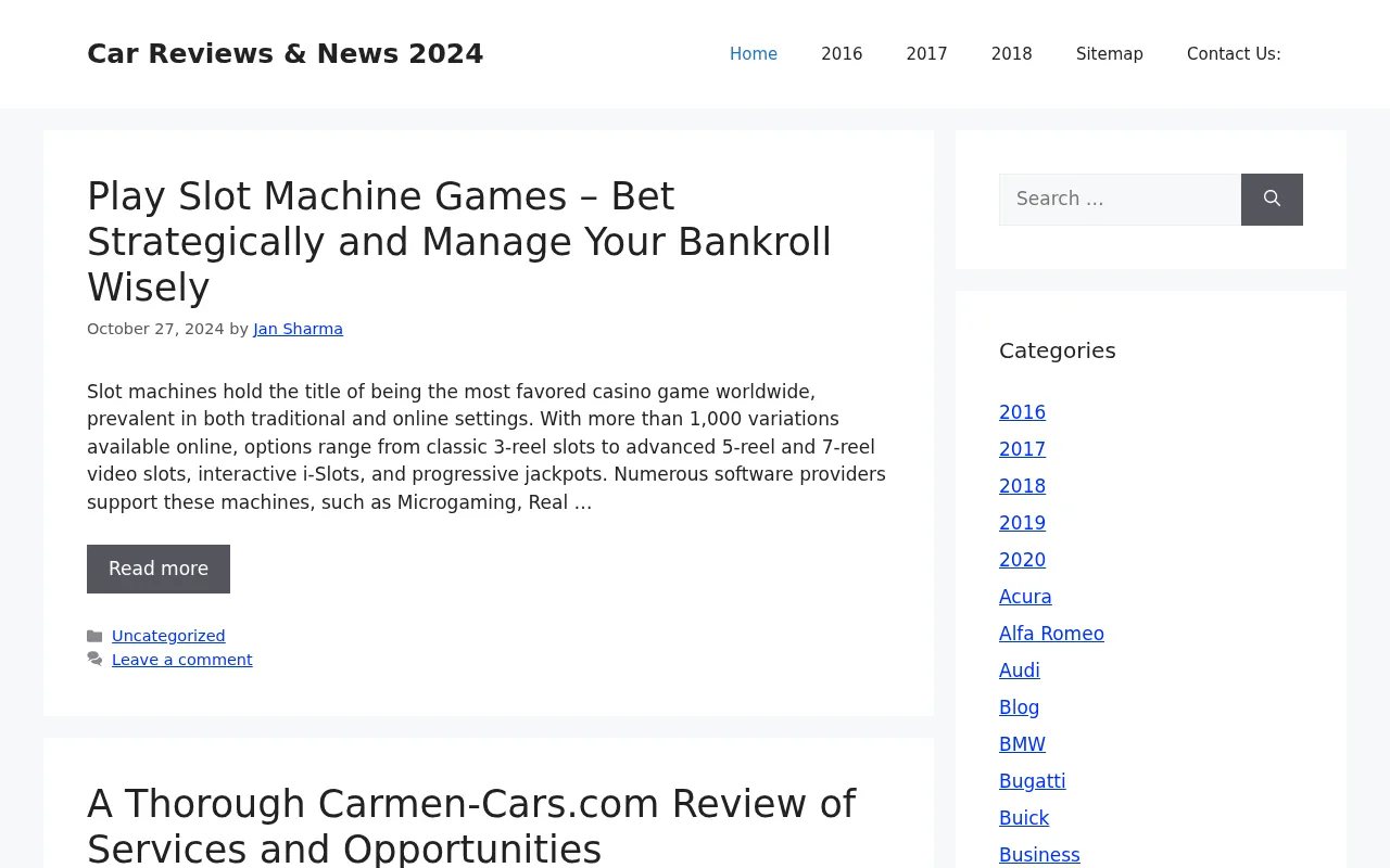 carsmonitor.com web sitesi ekran görüntüsü - Otomotiv