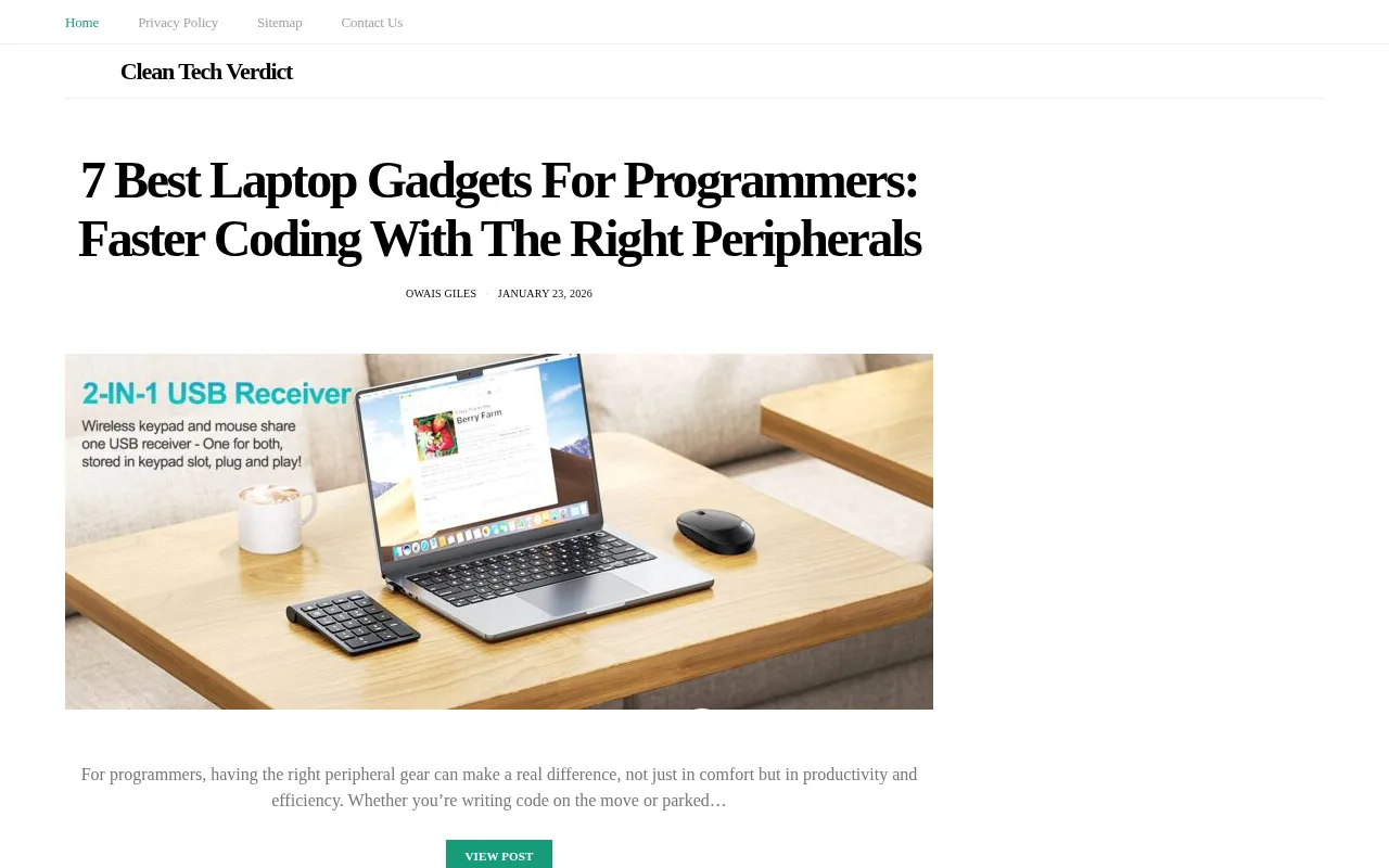 cleantechverdict.com web sitesi ekran görüntüsü - Teknoloji