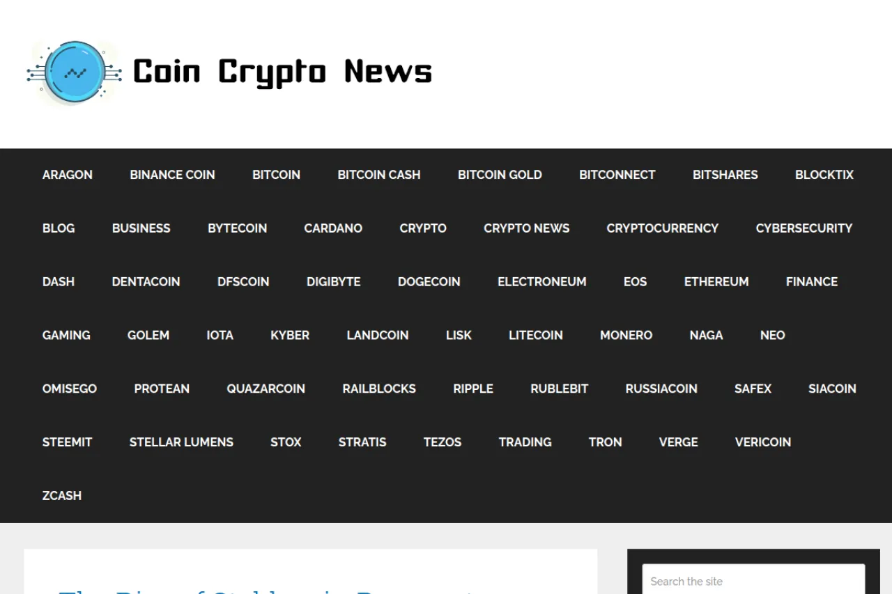 coincryptonews.com web sitesi ekran görüntüsü - Haber