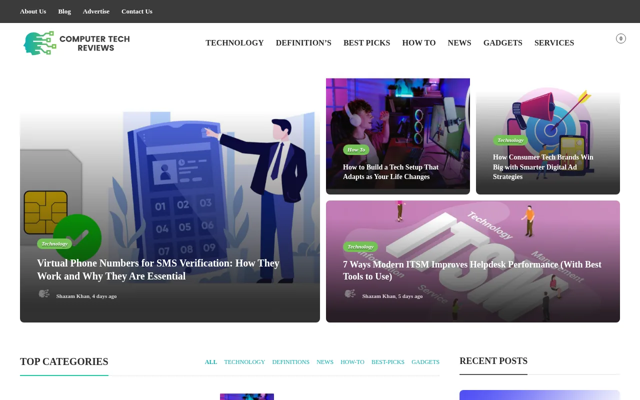 computertechreviews.com web sitesi ekran görüntüsü - Teknoloji - DA 60