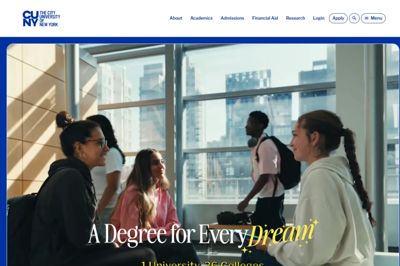 cuny.edu web sitesi ekran görüntüsü - Teknoloji - DA 91
