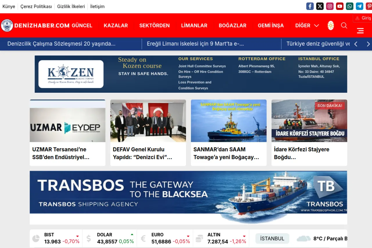denizhaber.com web sitesi ekran görüntüsü - Haber