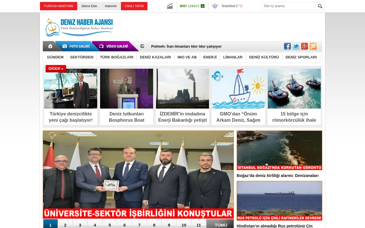 denizhaber.net web sitesi ekran görüntüsü - Haber