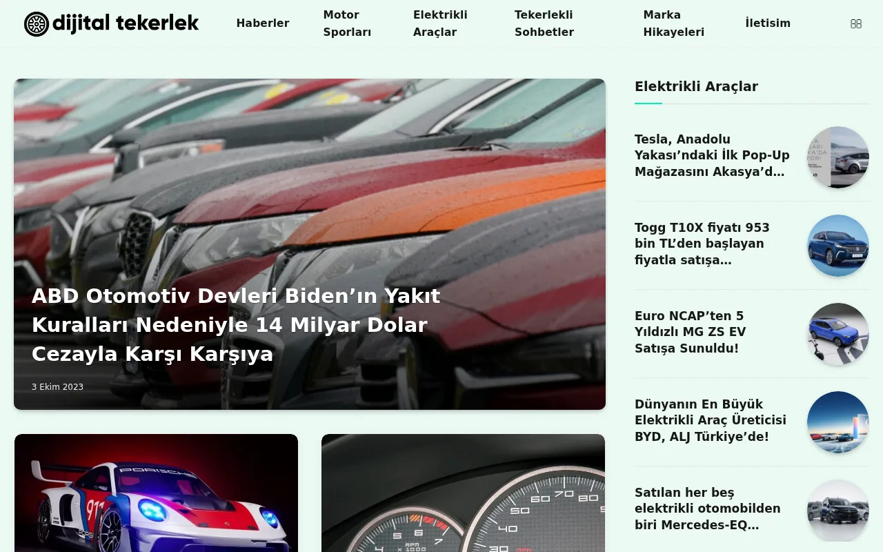 dijitaltekerlek.com web sitesi ekran görüntüsü - Teknoloji