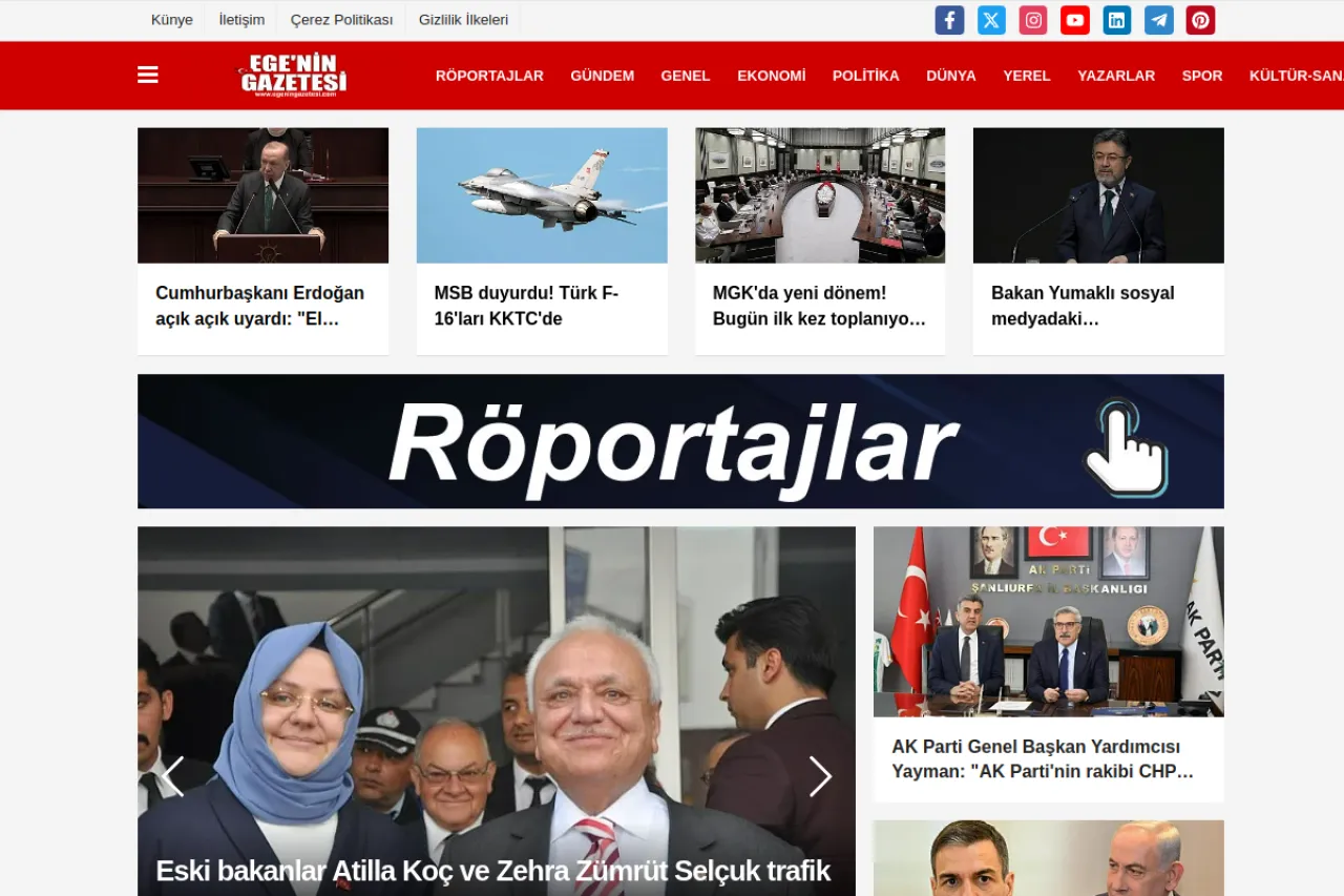 egeningazetesi.com web sitesi ekran görüntüsü - Haber