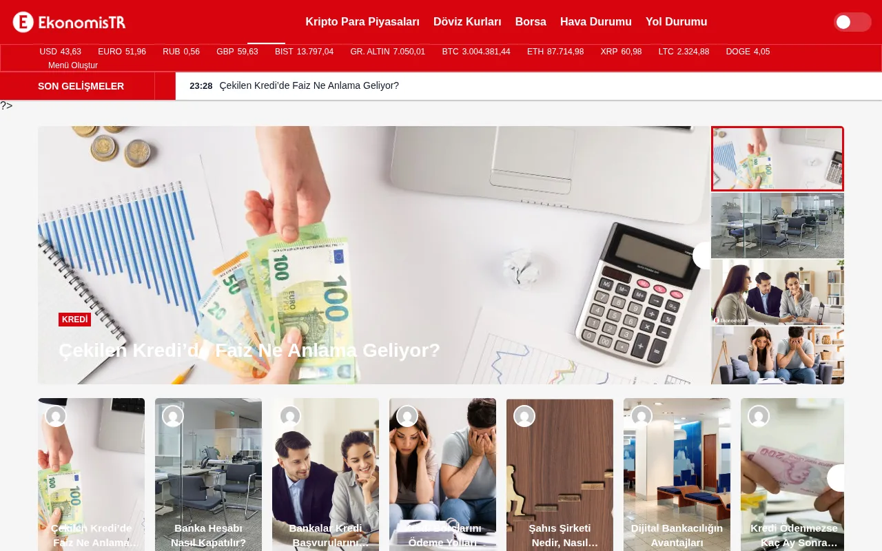 ekonomistr.com web sitesi ekran görüntüsü - Ekonomi
