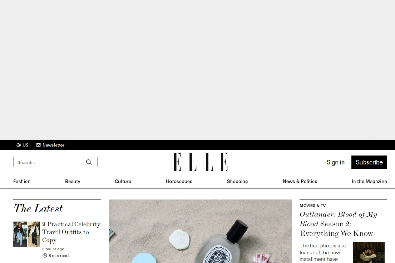 elle.com web sitesi ekran görüntüsü - Teknoloji - DA 95