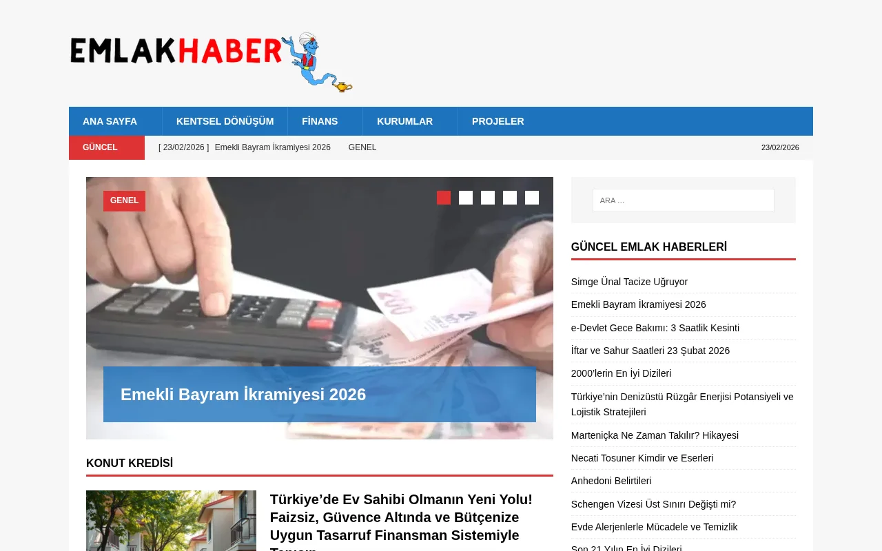 emlakhabercin.com web sitesi ekran görüntüsü - Haber - DA 17