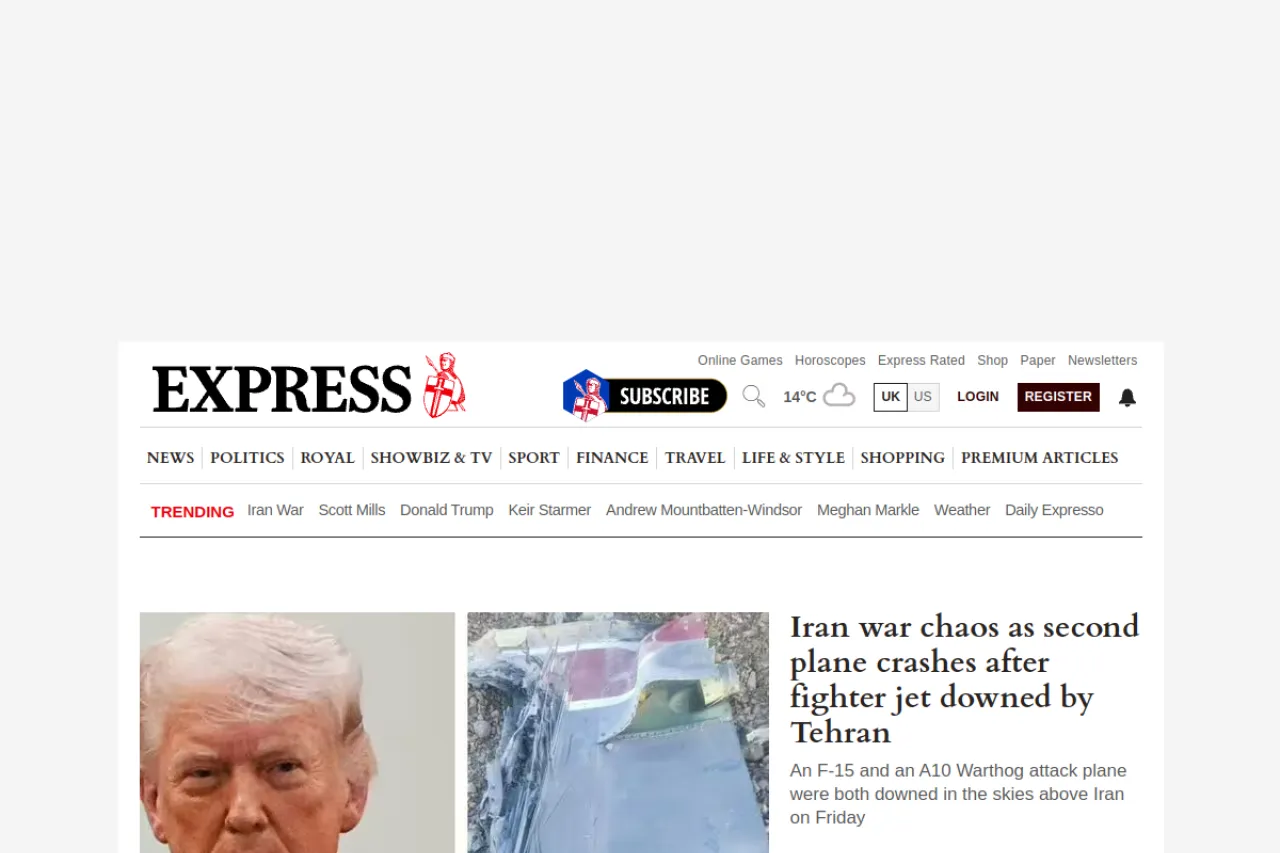 express.co.uk web sitesi ekran görüntüsü - Teknoloji - DA 94
