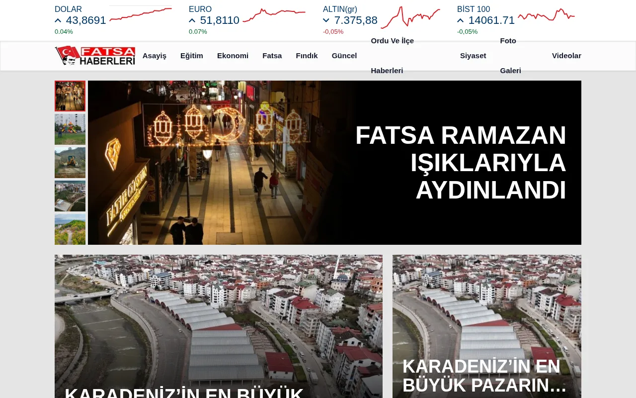 fatsahaberleri.com web sitesi ekran görüntüsü - Haber - DA 26