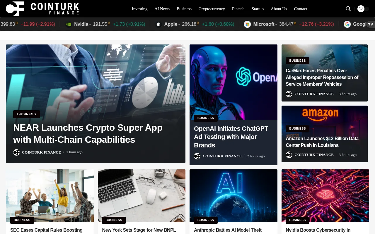 finance.coin-turk.com web sitesi ekran görüntüsü - Ekonomi