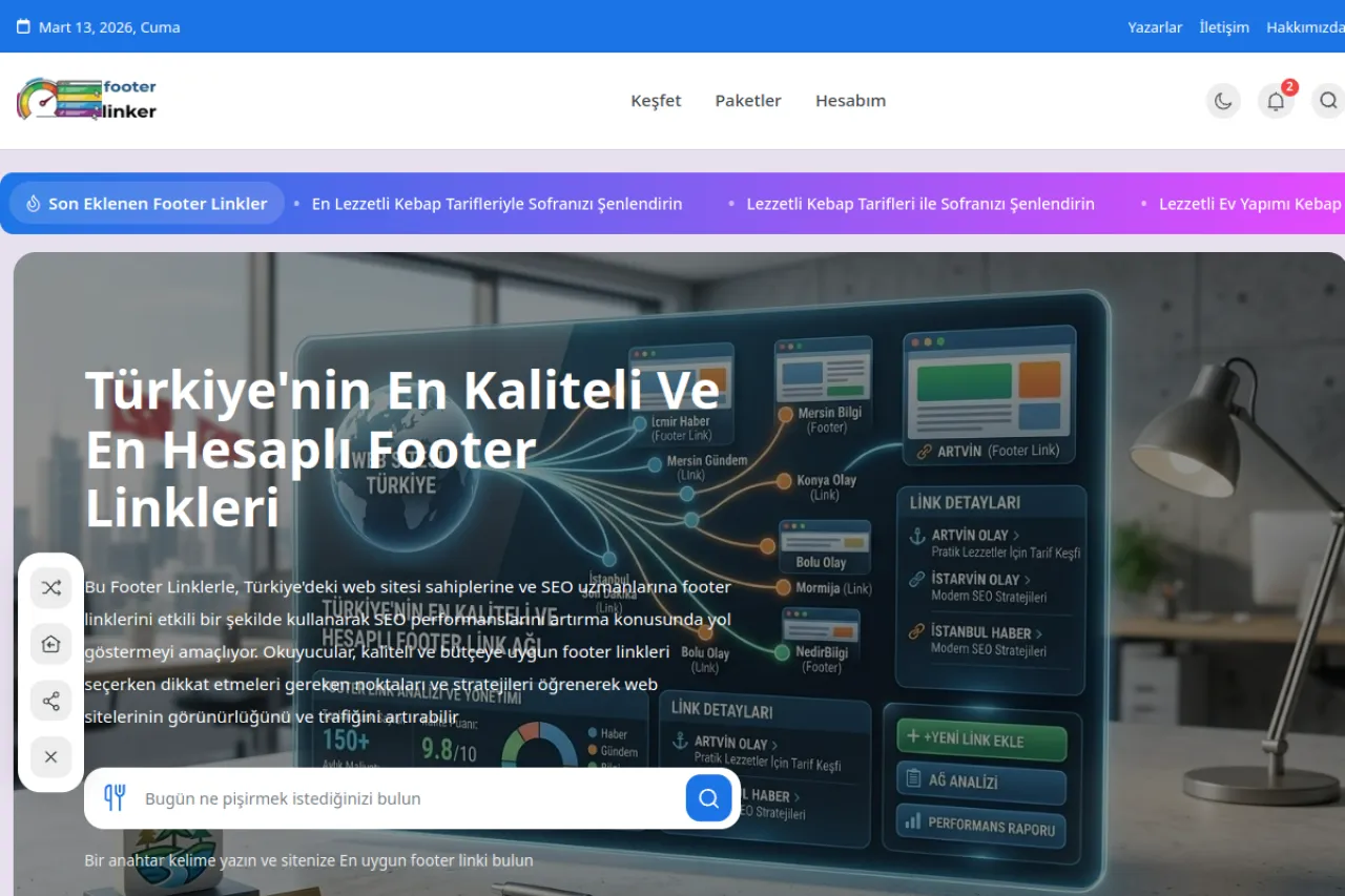 footerlinkler.com.tr web sitesi ekran görüntüsü