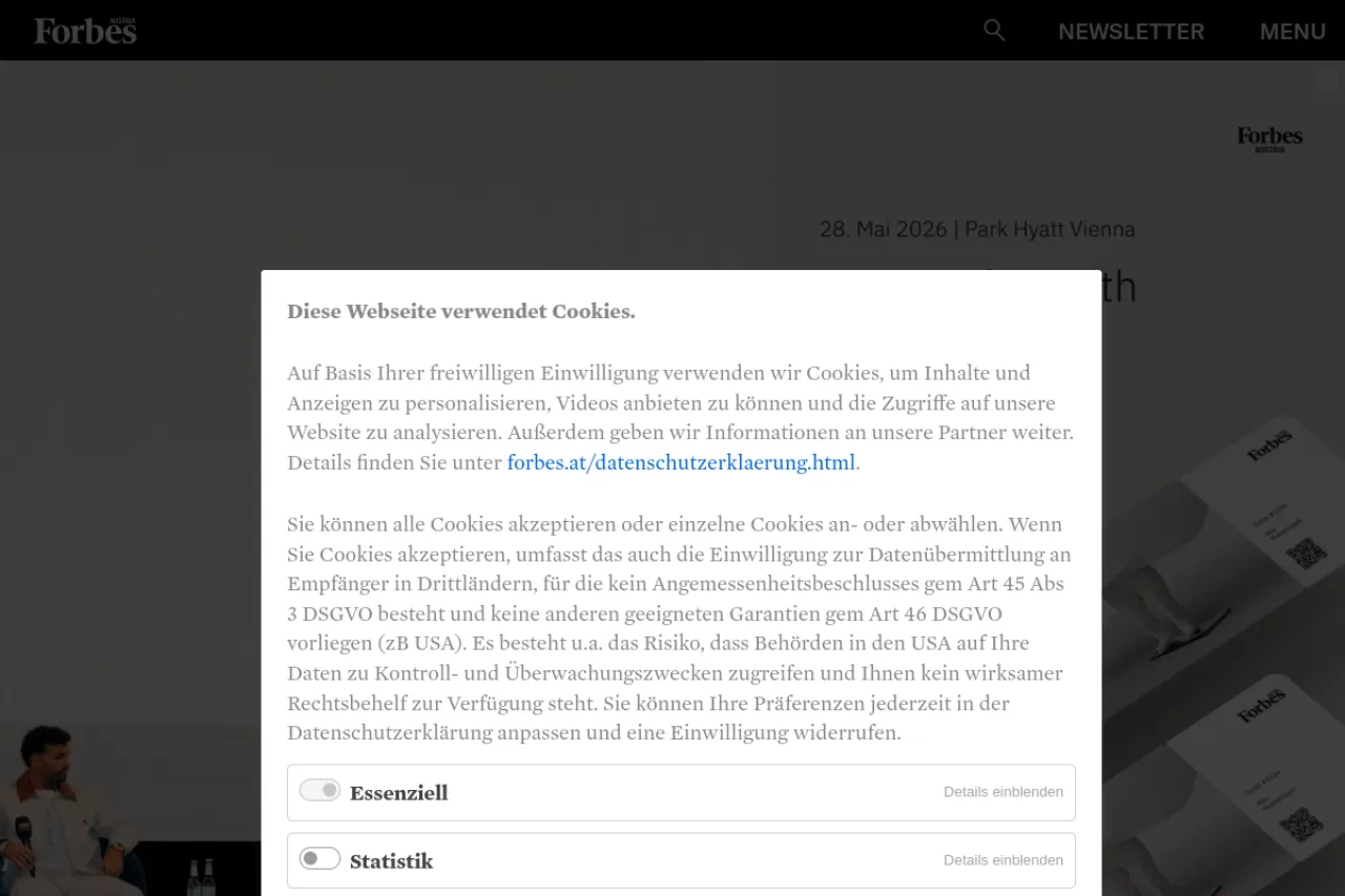 forbes.at web sitesi ekran görüntüsü - Teknoloji - DA 74
