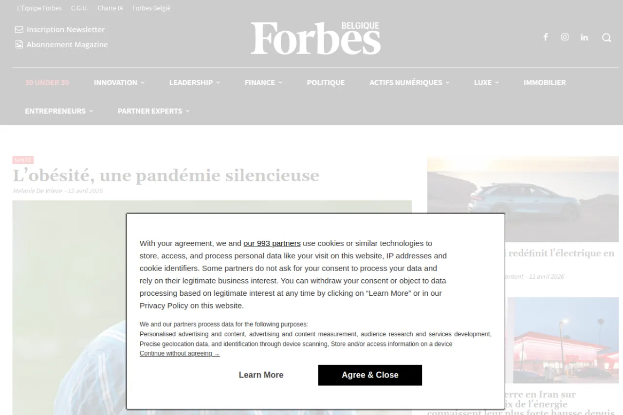 forbes.be web sitesi ekran görüntüsü - Teknoloji - DA 49
