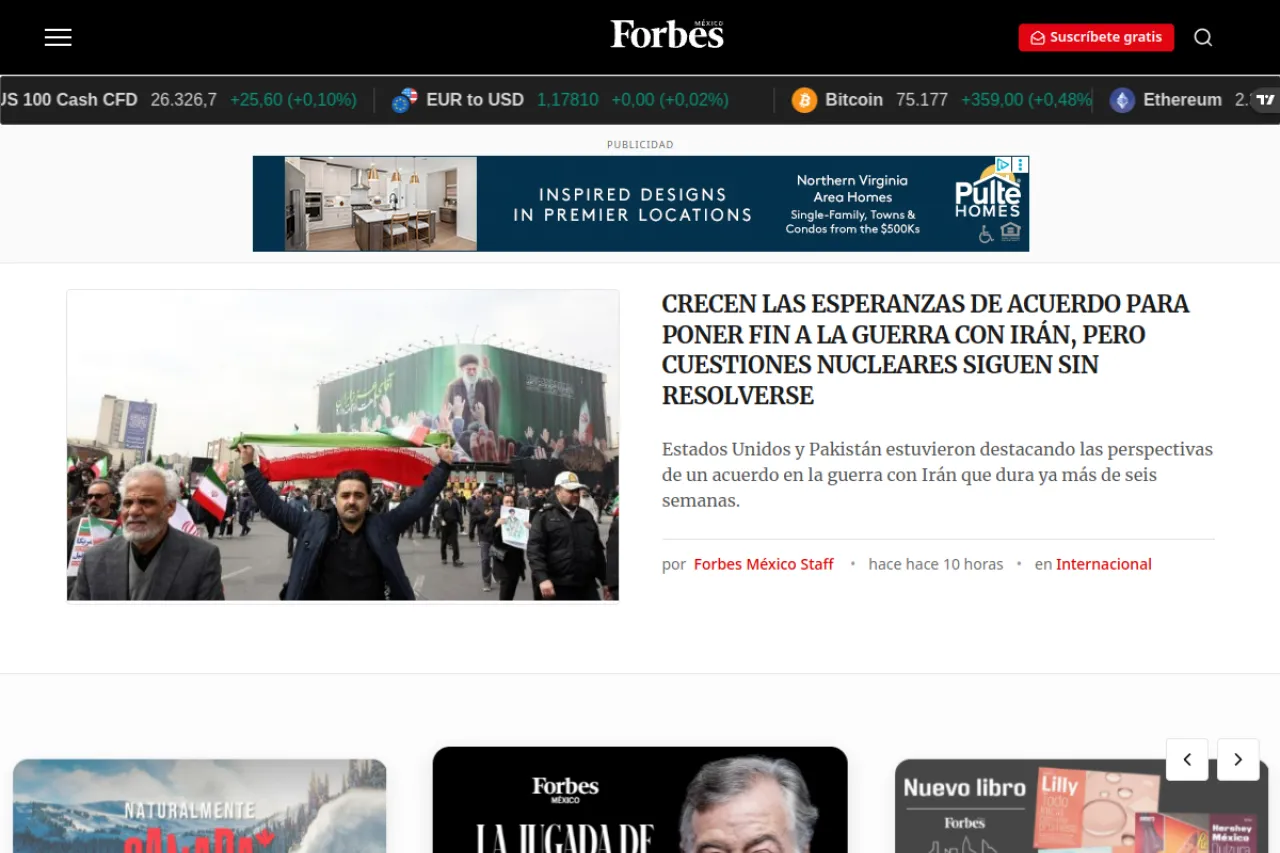 forbes.com.mx web sitesi ekran görüntüsü - Teknoloji - DA 89