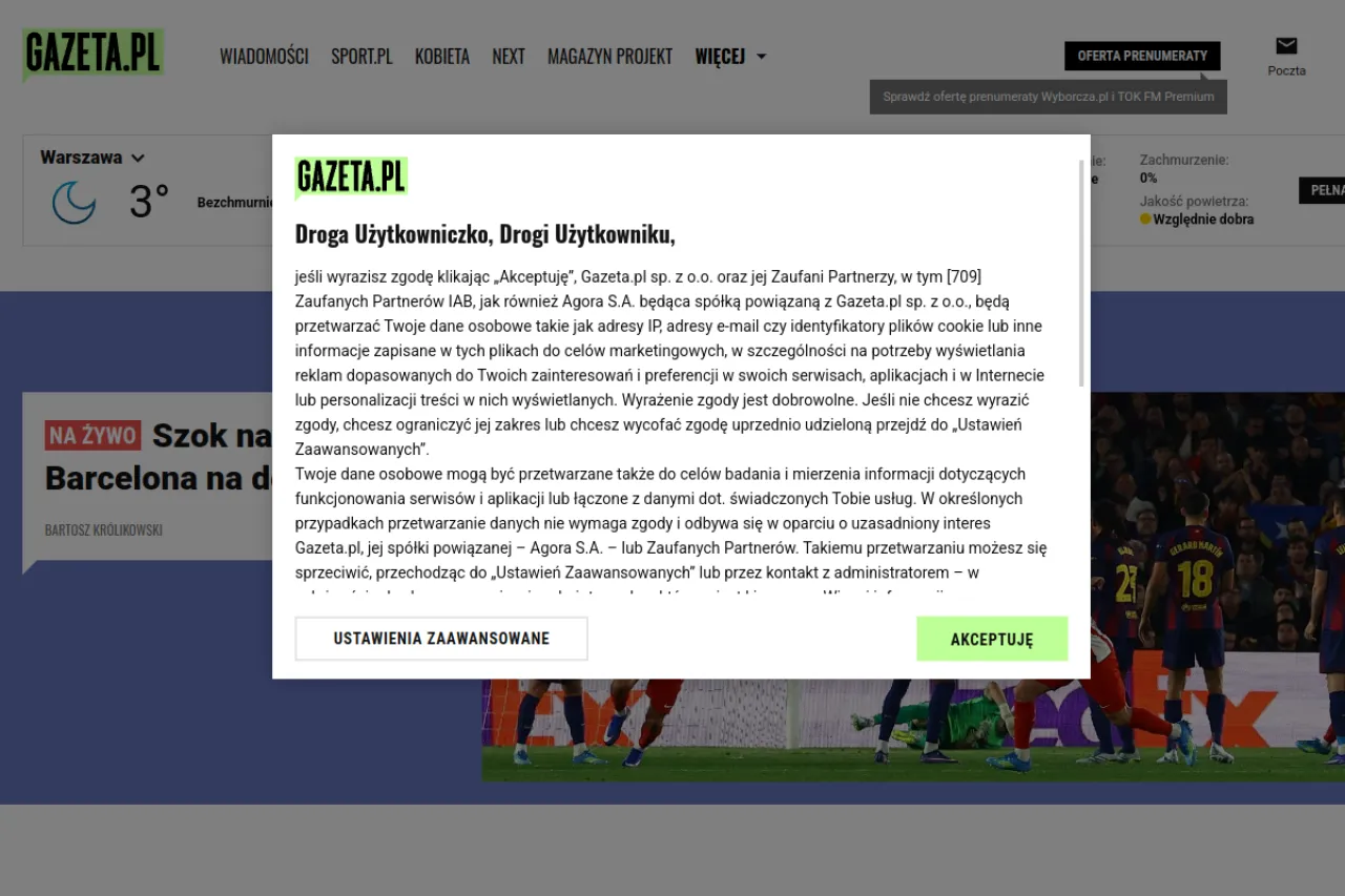 gazeta.pl web sitesi ekran görüntüsü - Teknoloji - DA 83
