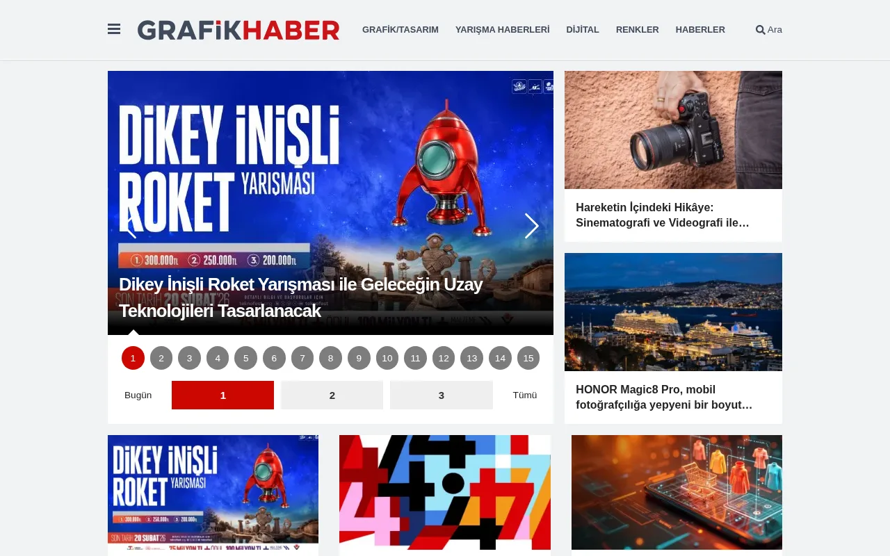 grafikhaber.net web sitesi ekran görüntüsü - Haber - DA 32