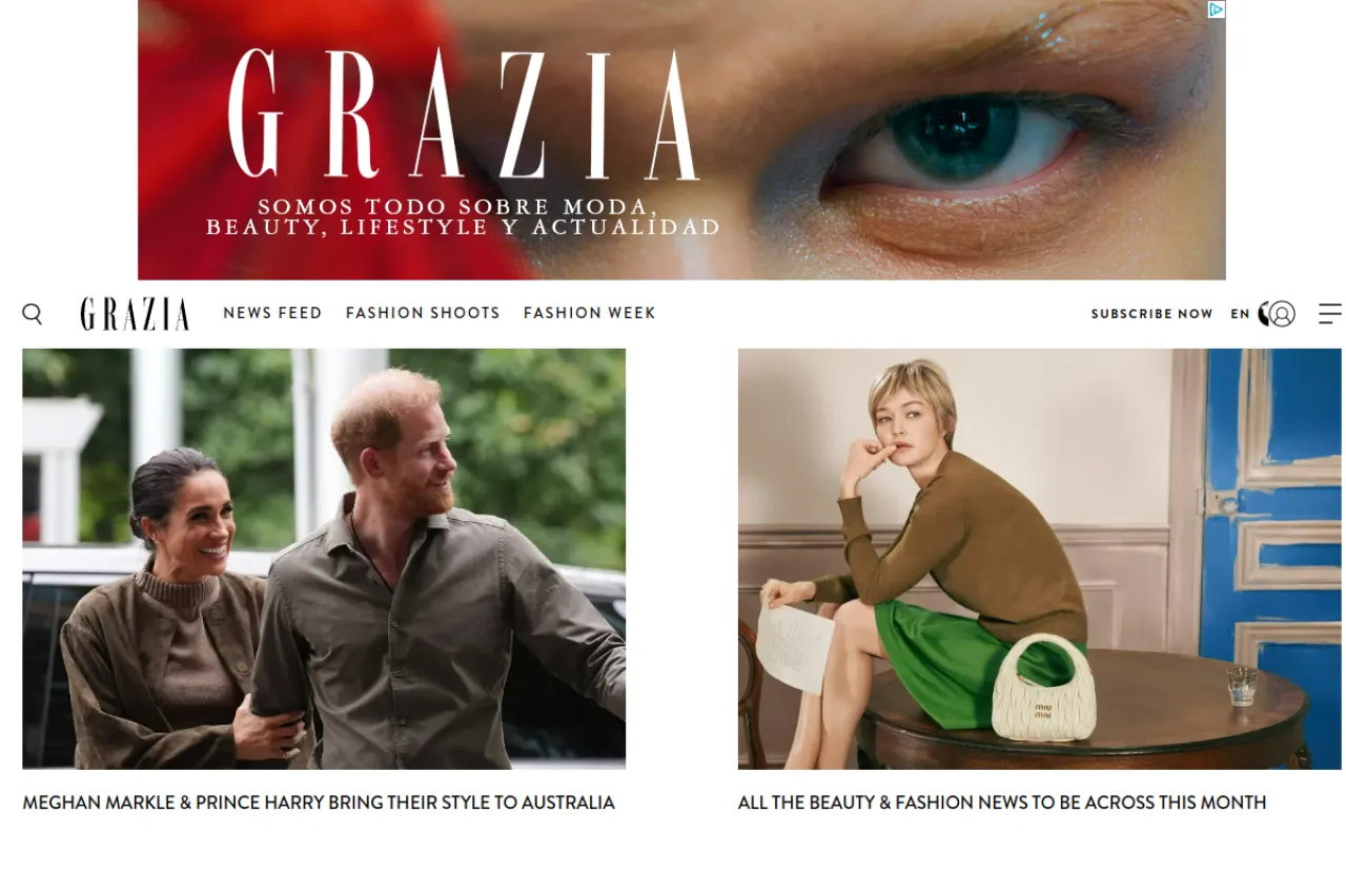 graziamagazine.com web sitesi ekran görüntüsü - Teknoloji - DA 70