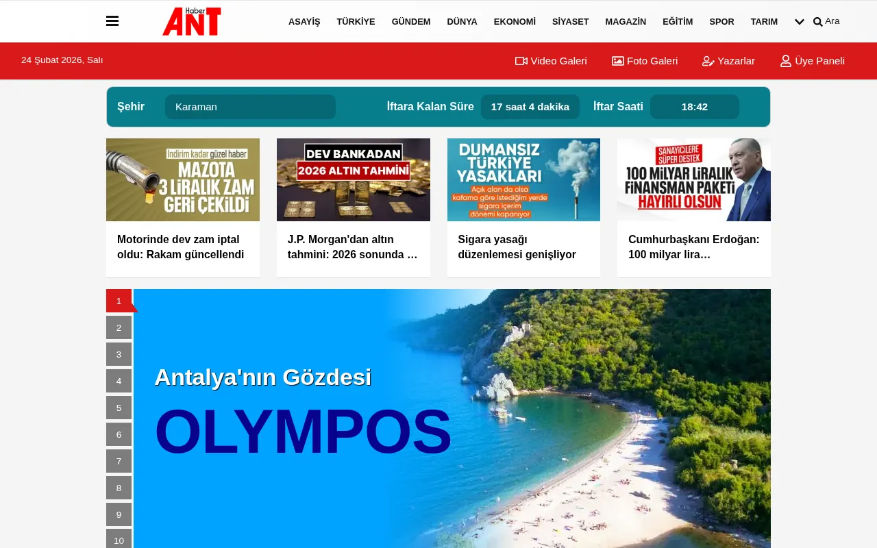 haberant.com web sitesi ekran görüntüsü - Haber - DA 28