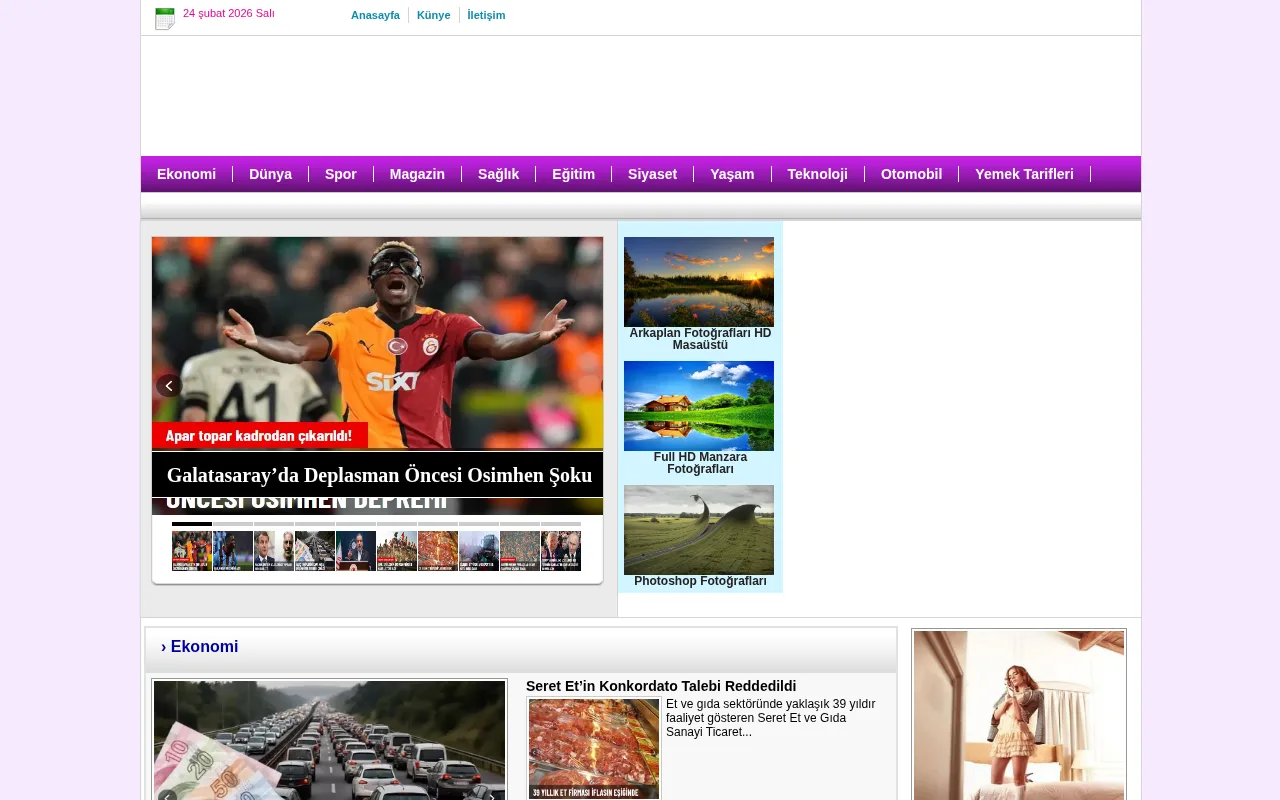 haberaz.com web sitesi ekran görüntüsü - Haber - DA 20