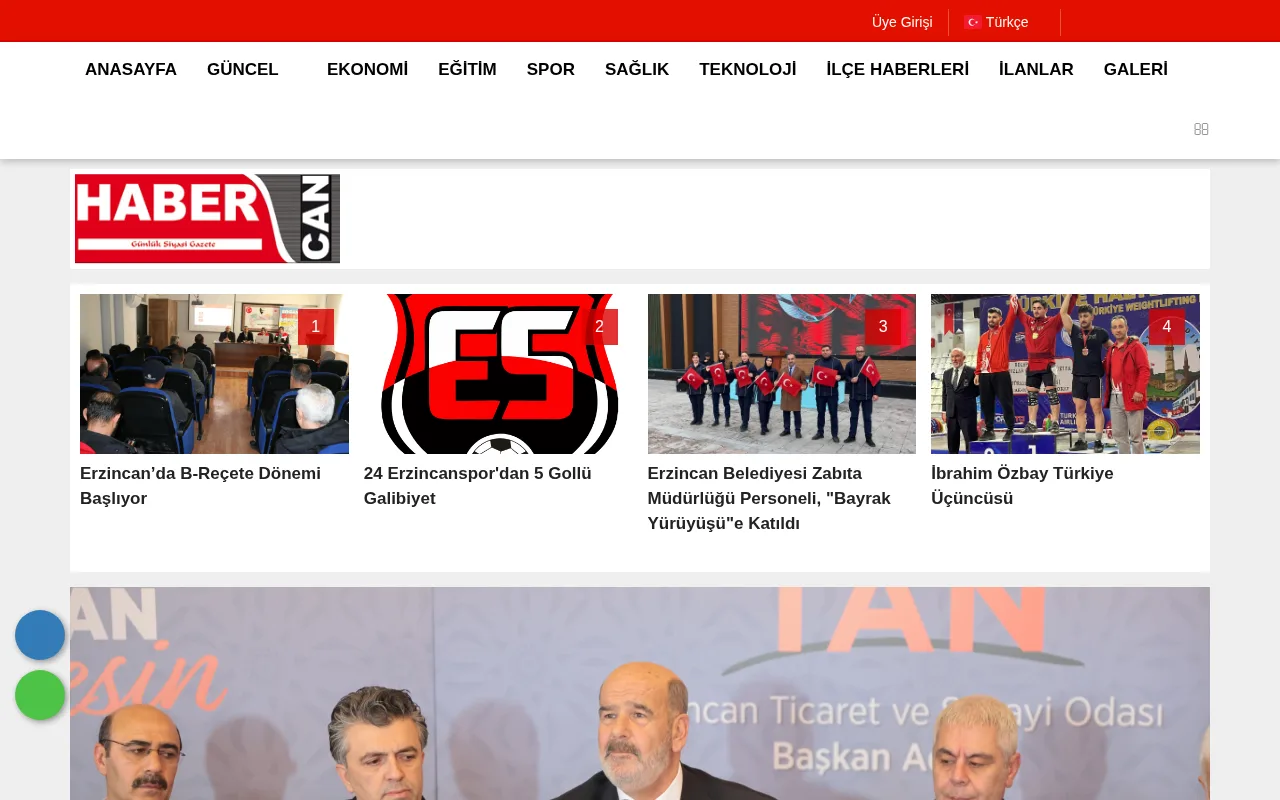 habercan.com.tr web sitesi ekran görüntüsü - Haber - DA 29