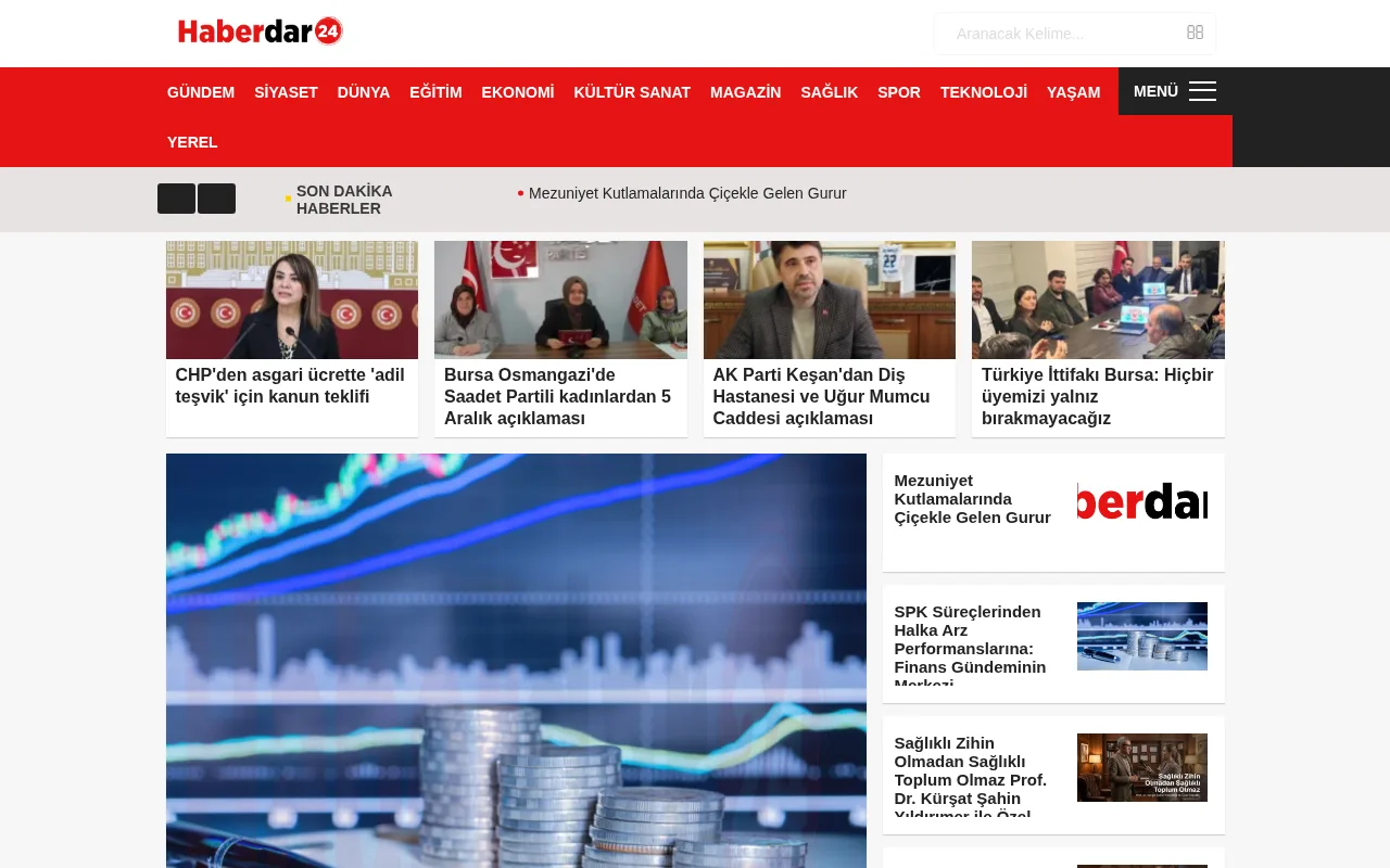 haberdar24.com web sitesi ekran görüntüsü - Haber - DA 32