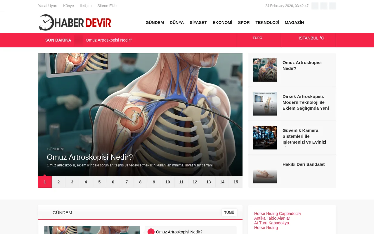 haberdevir.com web sitesi ekran görüntüsü - Haber - DA 32