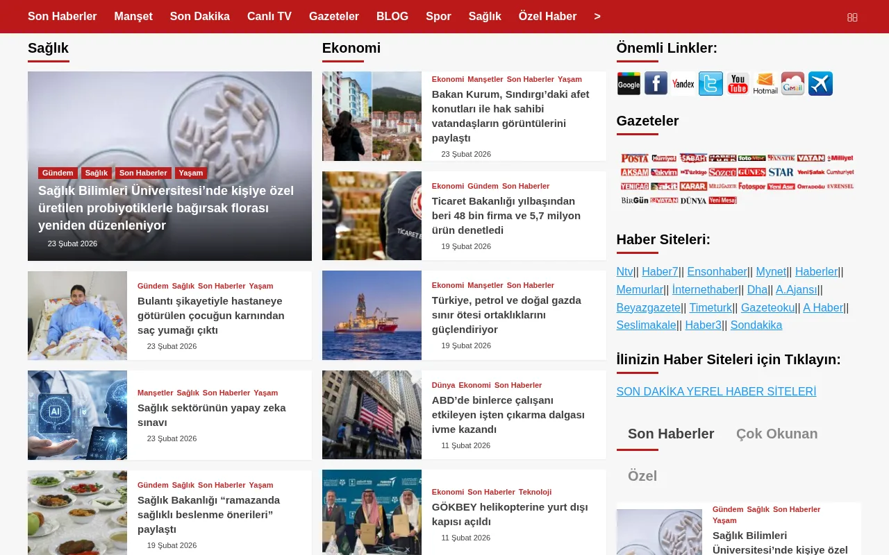 haberegider.com web sitesi ekran görüntüsü - DA 31