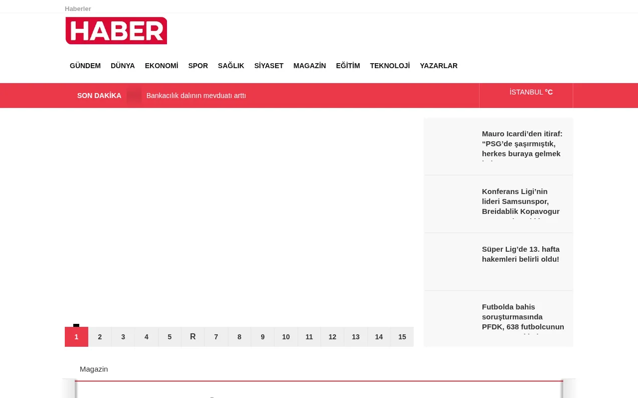 haberem.com web sitesi ekran görüntüsü - Haber