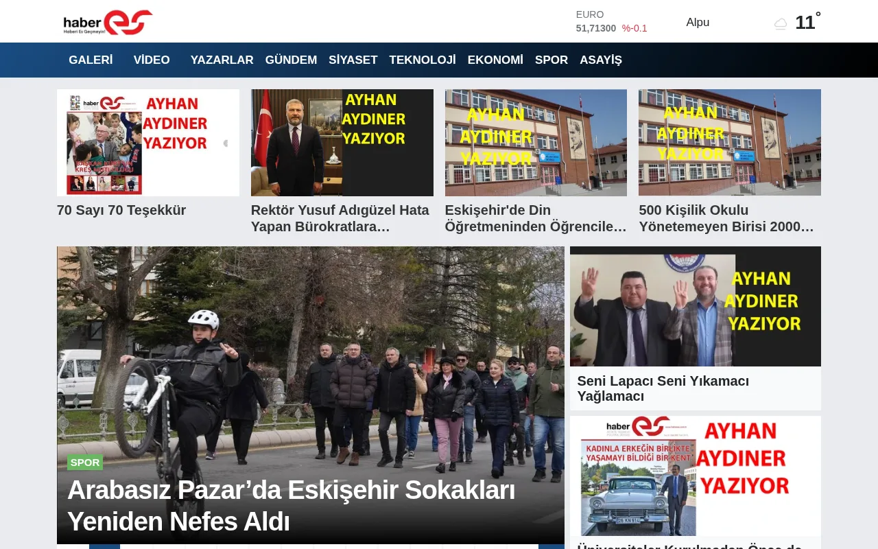 haberes.com.tr web sitesi ekran görüntüsü - Haber