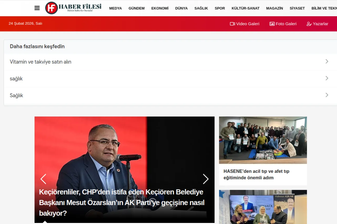 haberfilesi.com web sitesi ekran görüntüsü - Haber
