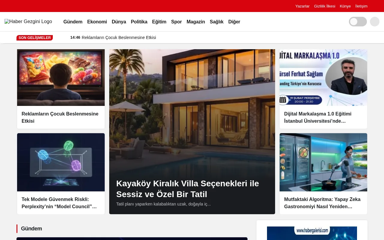 habergezgini.com web sitesi ekran görüntüsü - Haber