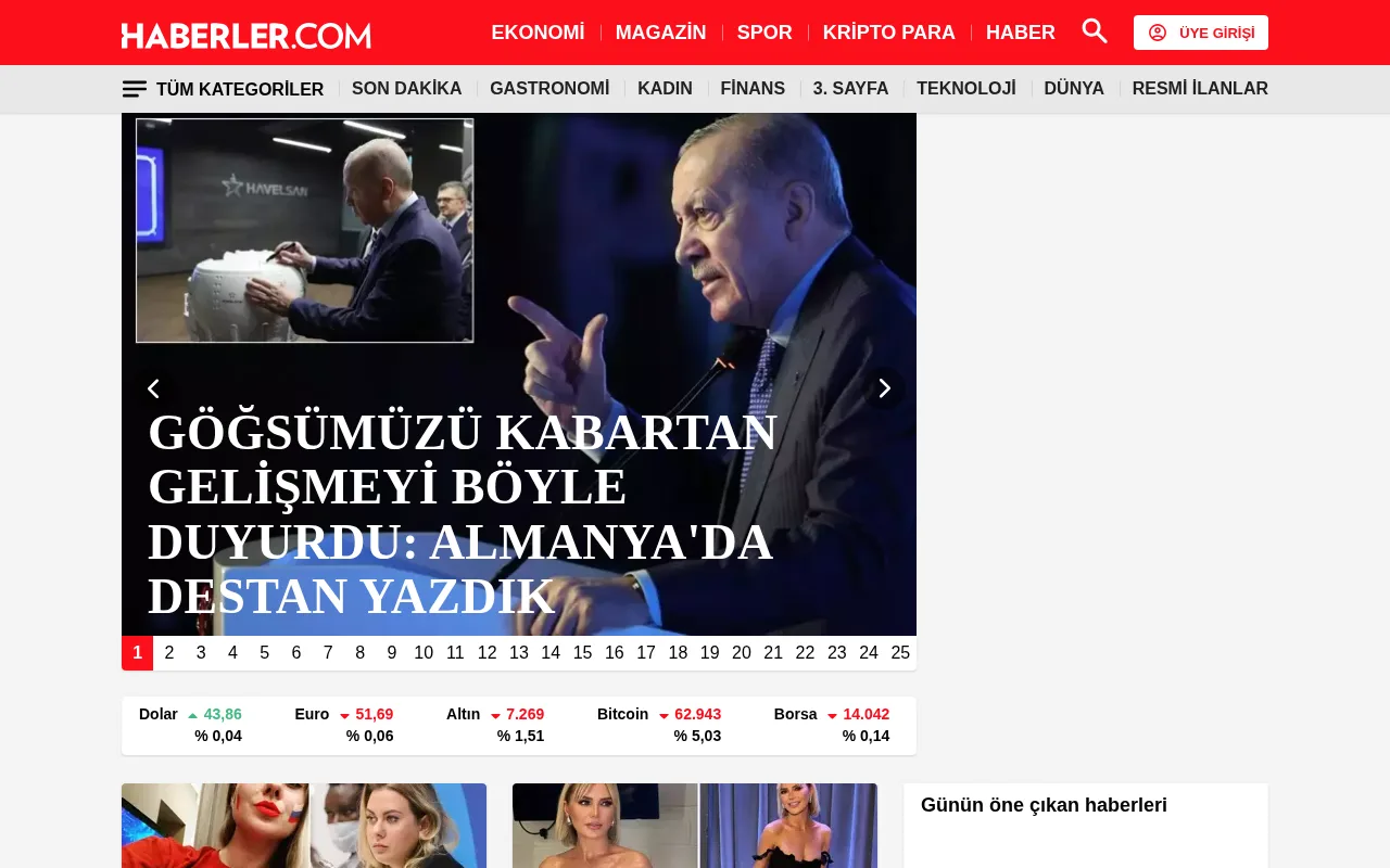 haberler.com web sitesi ekran görüntüsü - Haber - DA 82