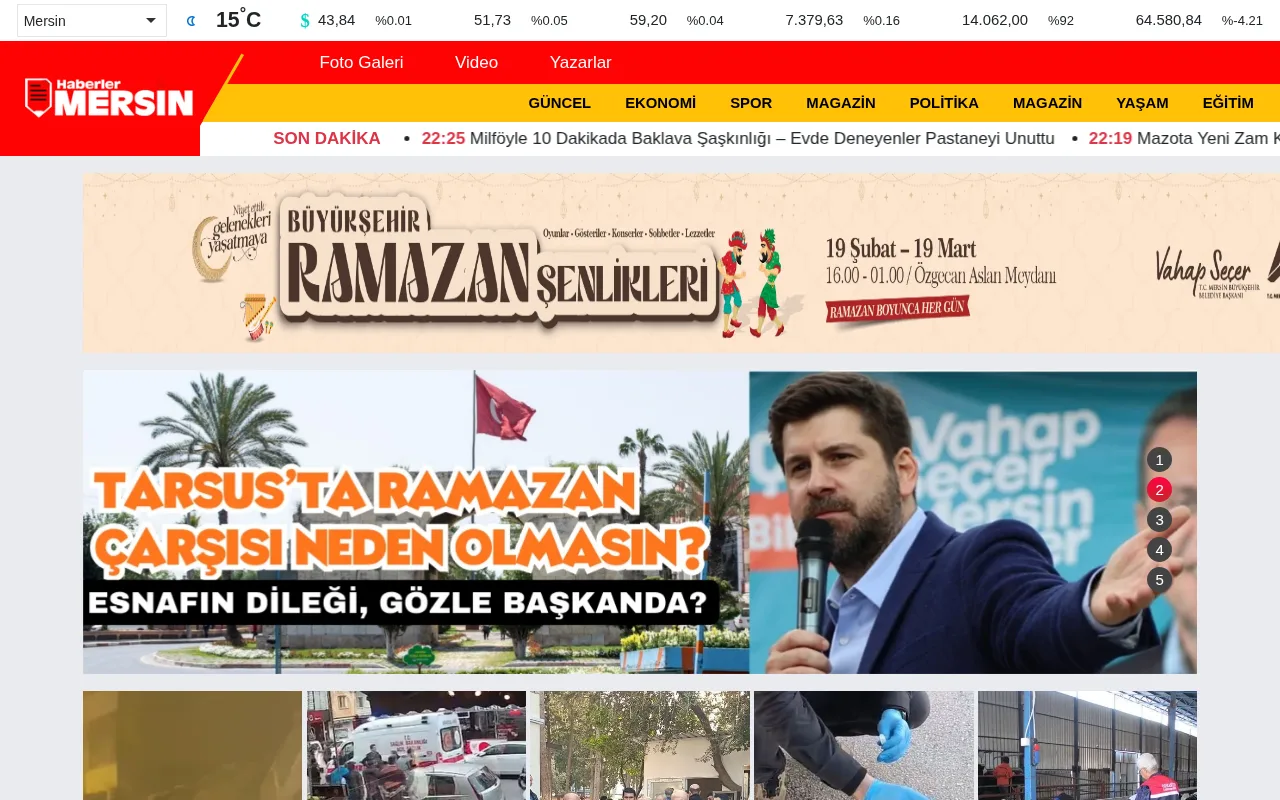 haberlermersin.com web sitesi ekran görüntüsü - Haber - DA 30