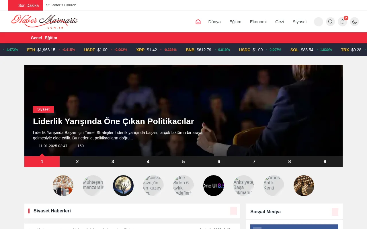 habermarmaris.com.tr web sitesi ekran görüntüsü - Haber - DA 29