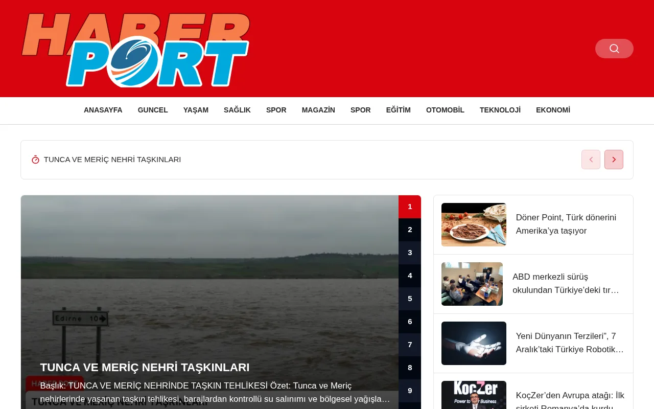 haberport.gen.tr web sitesi ekran görüntüsü - Haber - DA 16