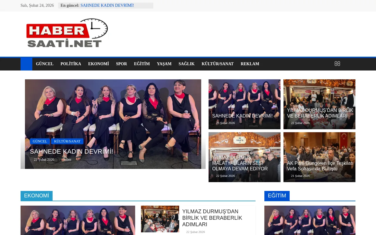 www.habersaati.net web sitesi ekran görüntüsü - DA 10