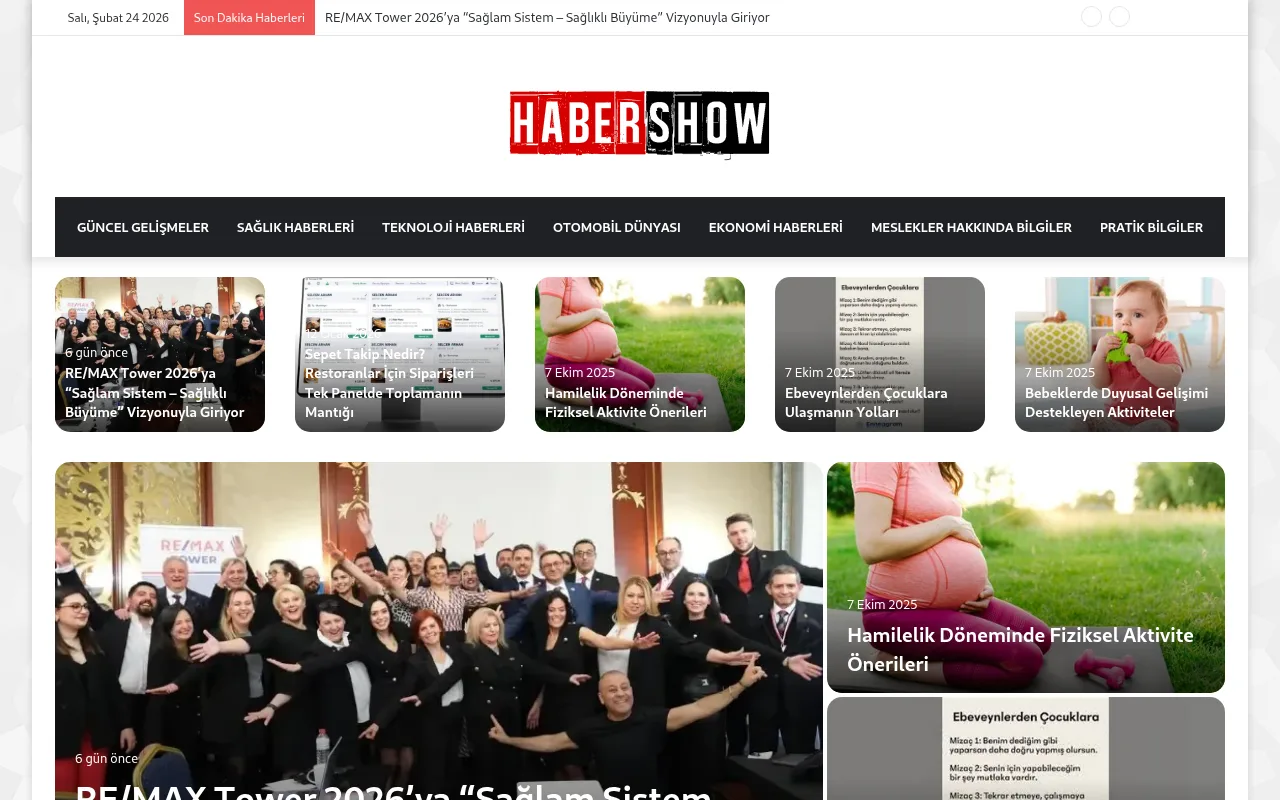 habershow.net web sitesi ekran görüntüsü - Haber - DA 13