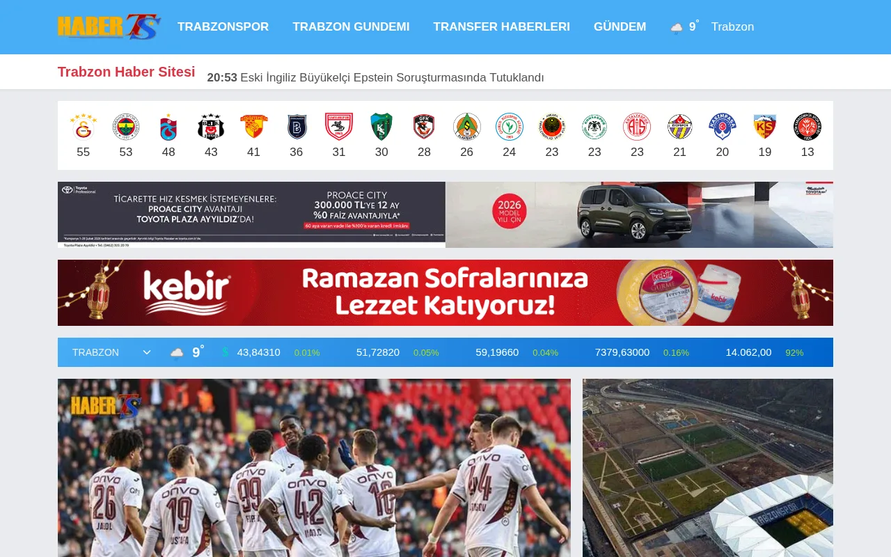 haberts.com web sitesi ekran görüntüsü - Haber - DA 55