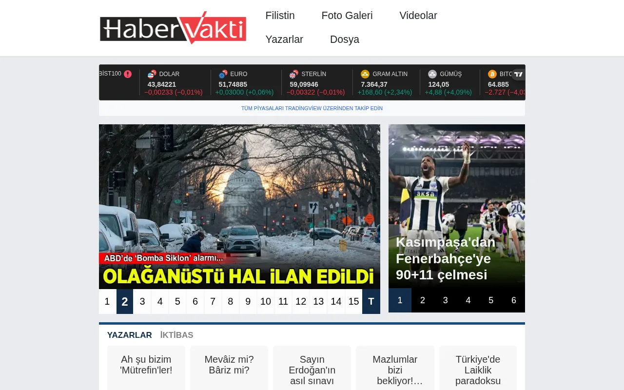 habervakti.com web sitesi ekran görüntüsü - Haber - DA 42