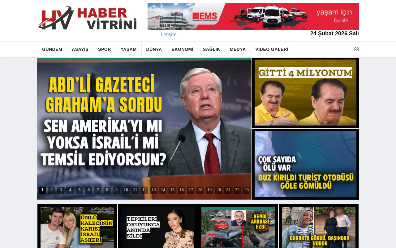 habervitrini.com web sitesi ekran görüntüsü - Haber - DA 53